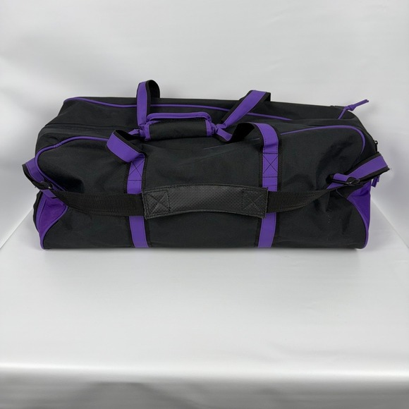 Coors Light Promo Duffel Bag 24x12x10 Black/Purple Mesh End Weekender - Picture 2 of 7